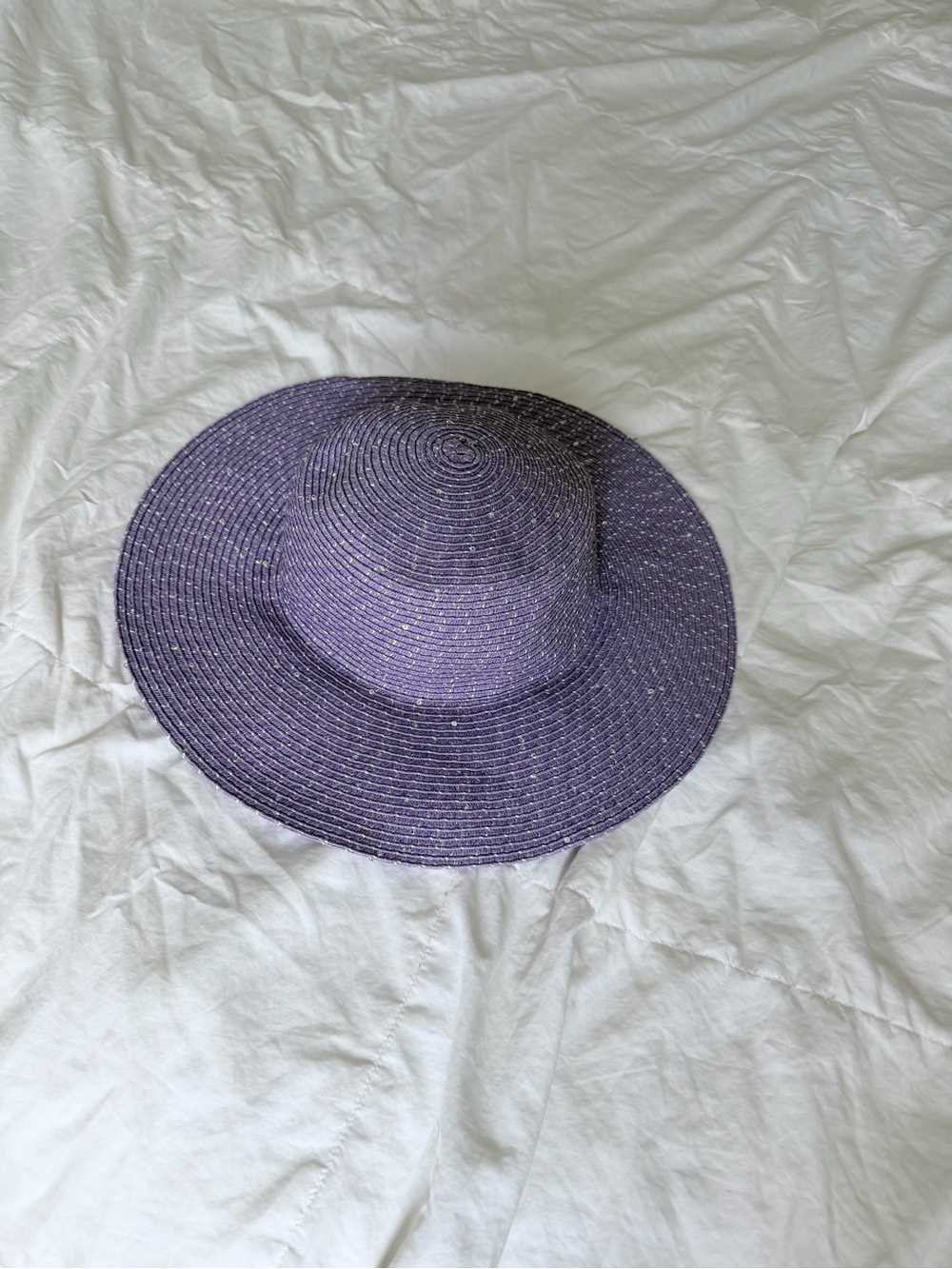 Wide Brim Sun Hat - Purple